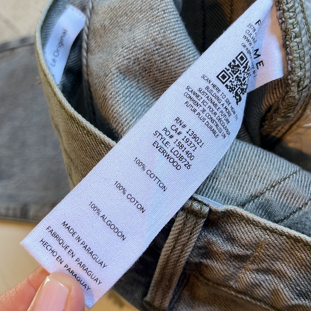Frame Le Original Gray Jeans Size 30 - Picture 7 of 11